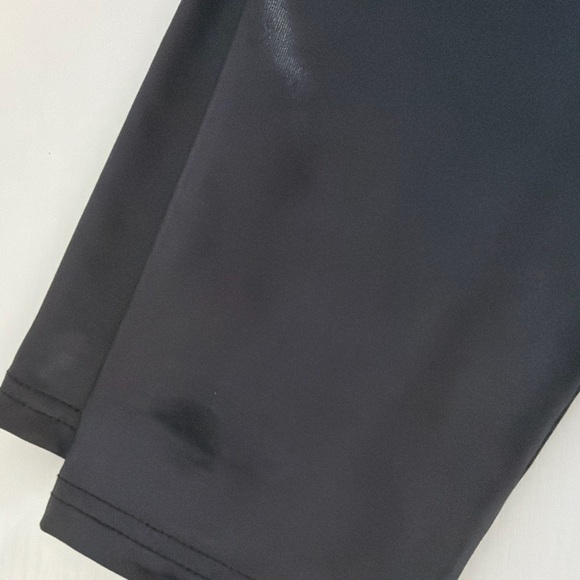 Wild Fable Black Faux Leather Leggings Size M High Rise Stretch Vegan - Picture 9 of 12